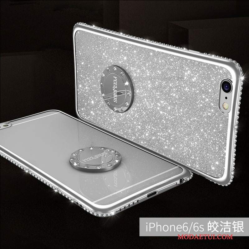 Futerał iPhone 6/6s Luksusowy Na Telefon Anti-fall, Etui iPhone 6/6s Rhinestone Czerwony Tendencja