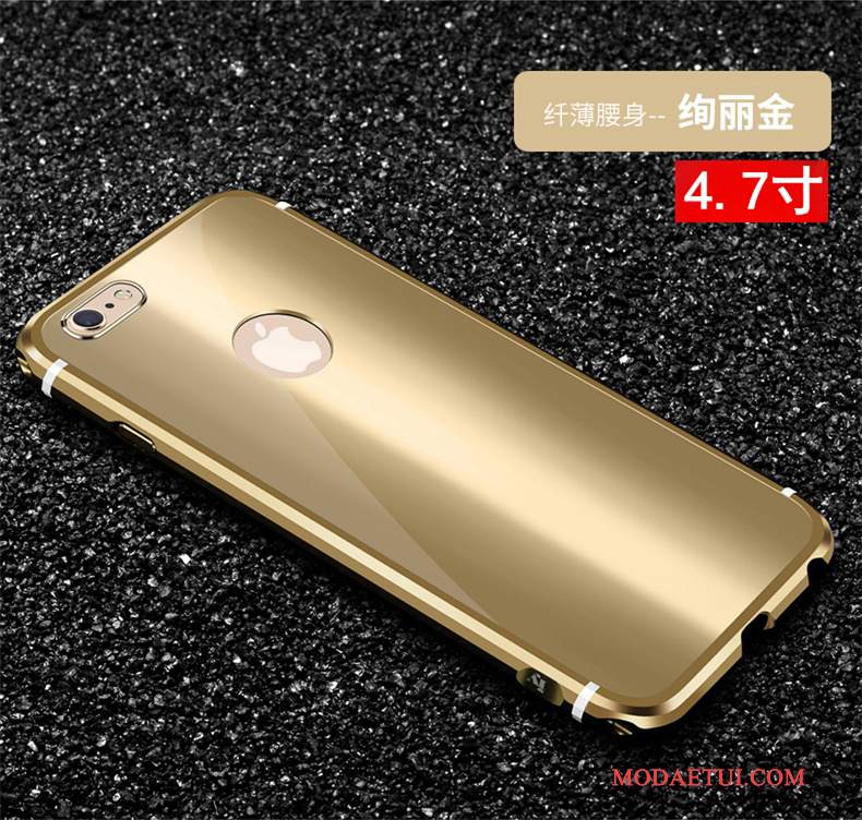 Futerał iPhone 6/6s Metal Czarnyna Telefon, Etui iPhone 6/6s Luksusowy Nowy Anti-fall