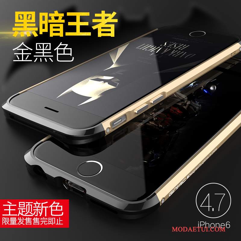 Futerał iPhone 6/6s Plus Metal Cienkie Czerwony, Etui iPhone 6/6s Plus Ochraniacz Na Telefon Granica