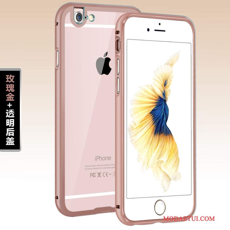 Futerał iPhone 6/6s Plus Metal Purpurowyna Telefon, Etui iPhone 6/6s Plus Granica