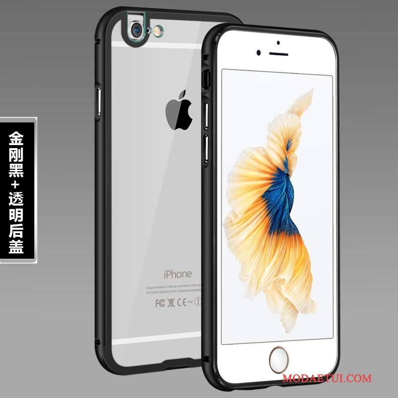 Futerał iPhone 6/6s Plus Metal Purpurowyna Telefon, Etui iPhone 6/6s Plus Granica