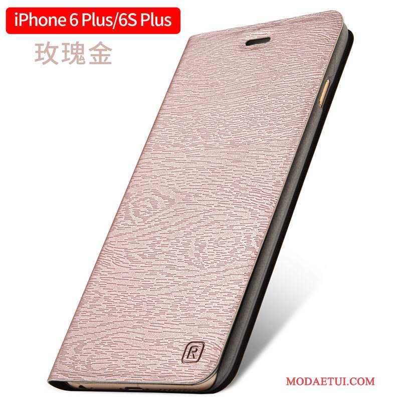 Futerał iPhone 6/6s Plus Ochraniacz Anti-fall Złoto, Etui iPhone 6/6s Plus Skóra Na Telefon