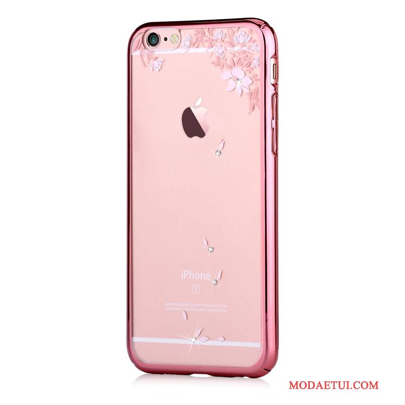 Futerał iPhone 6/6s Plus Rhinestone Trudno Różowe, Etui iPhone 6/6s Plus Ochraniacz Na Telefon Nowy