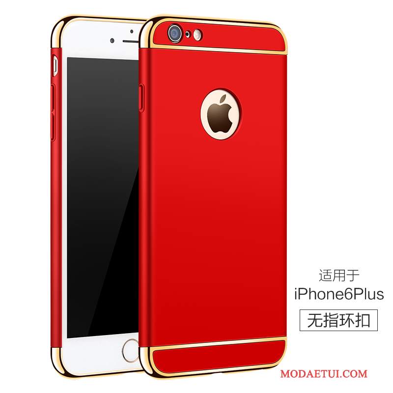 Futerał iPhone 6/6s Plus Różowe Anti-fall, Etui iPhone 6/6s Plus Nubuku Czerwony