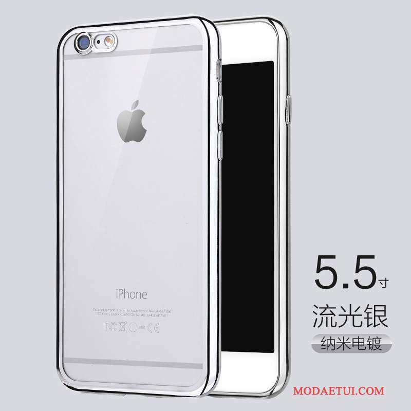Futerał iPhone 6/6s Plus Silikonowe Tendencja Anti-fall, Etui iPhone 6/6s Plus Miękki Złotona Telefon