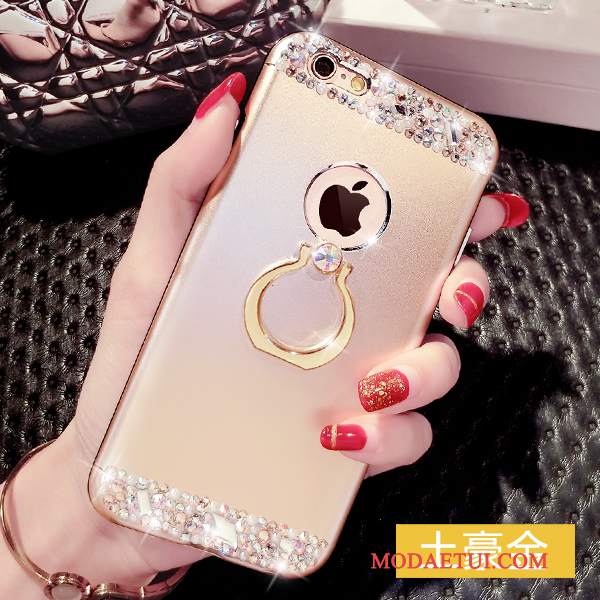 Futerał iPhone 6/6s Rhinestone Różowe Anti-fall, Etui iPhone 6/6s Wspornik Ringna Telefon