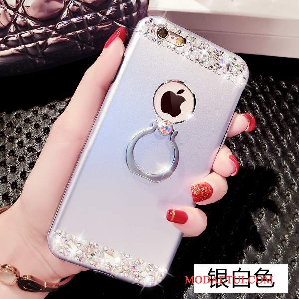 Futerał iPhone 6/6s Rhinestone Różowe Anti-fall, Etui iPhone 6/6s Wspornik Ringna Telefon