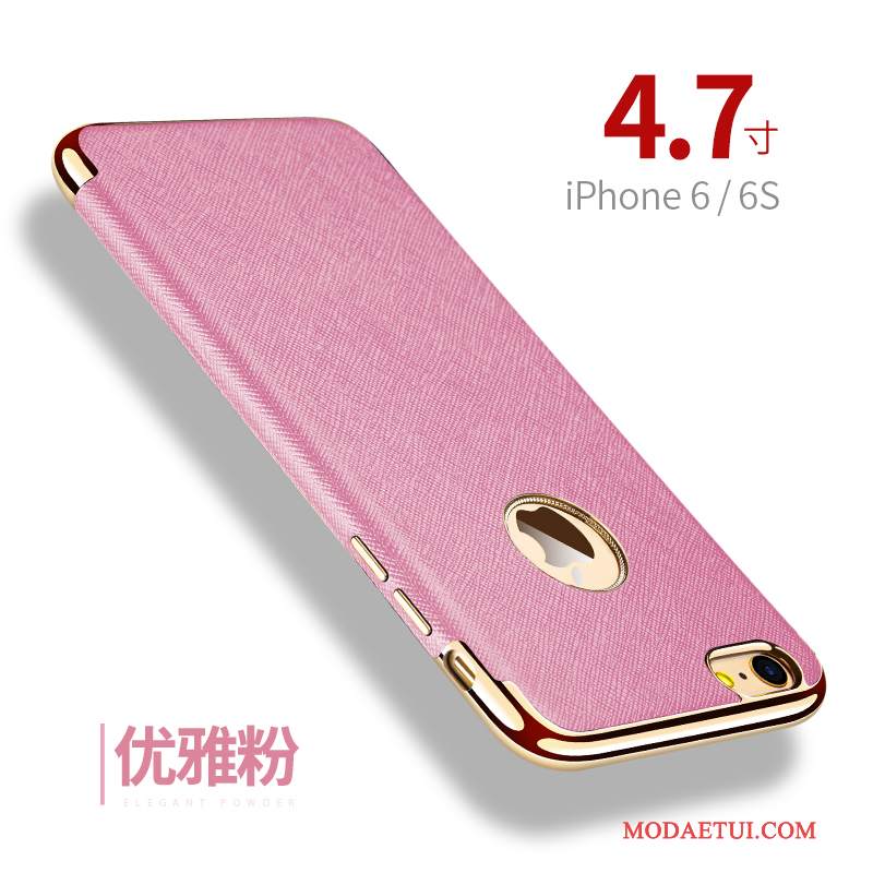 Futerał iPhone 6/6s Skóra Anti-fall Jakość, Etui iPhone 6/6s Miękki Na Telefon Czerwony