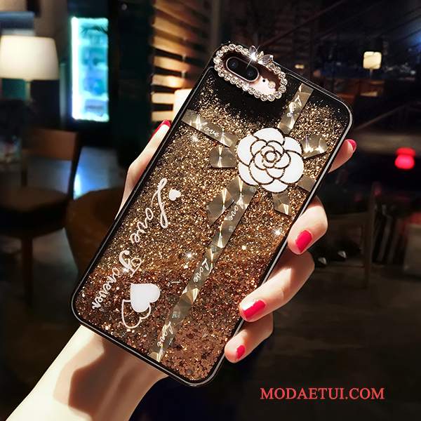 Futerał iPhone 6/6s Torby Quicksandna Telefon, Etui iPhone 6/6s Rhinestone Anti-fall Złoto