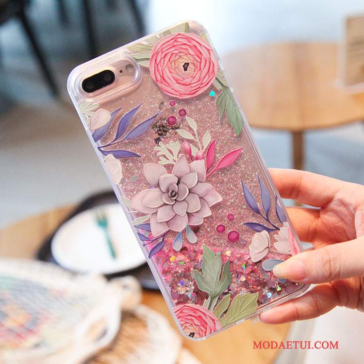 Futerał iPhone 7 Kolor Quicksand Kwiaty, Etui iPhone 7 Ptakna Telefon