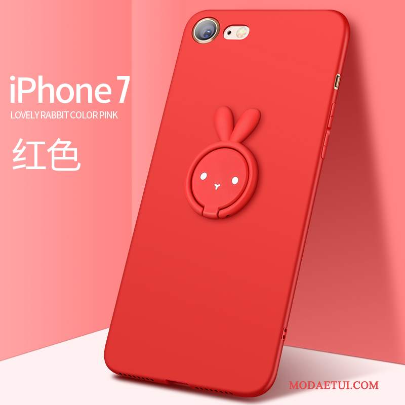 Futerał iPhone 7 Kreatywne Na Telefon Osobowość, Etui iPhone 7 Silikonowe Anti-fall Czerwony