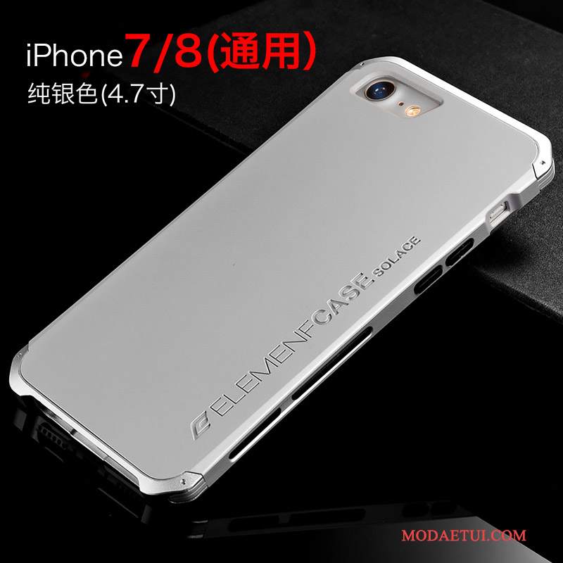 Futerał iPhone 7 Metal Niebieski Nowy, Etui iPhone 7 Tendencjana Telefon