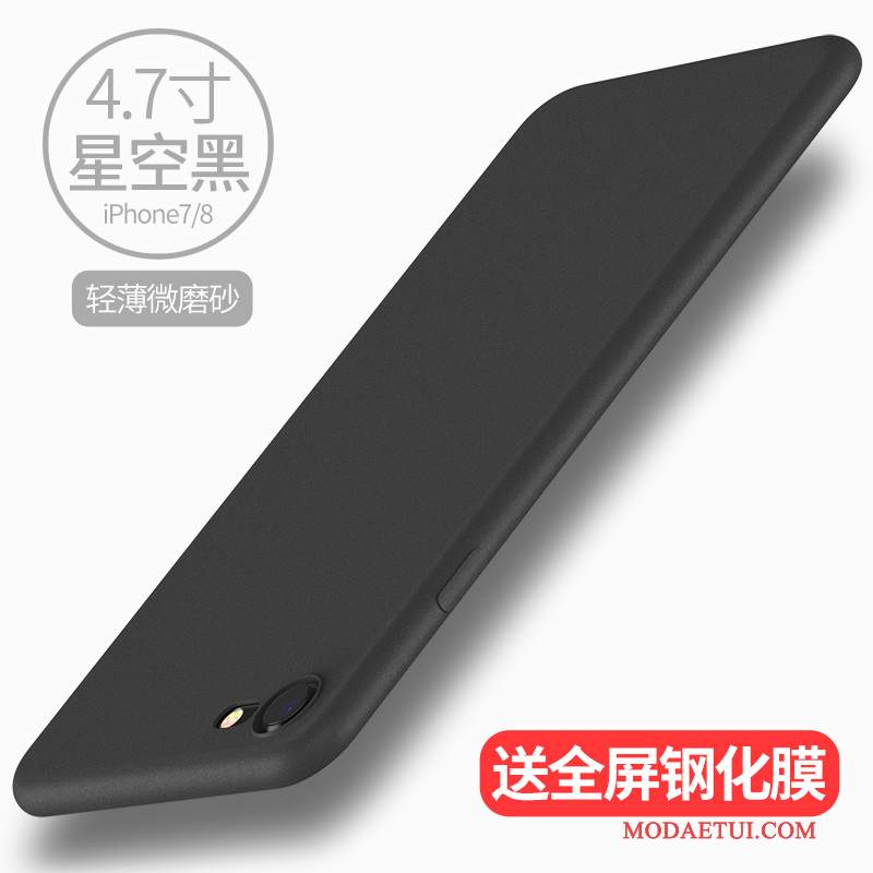 Futerał iPhone 7 Miękki Nowyna Telefon, Etui iPhone 7 Silikonowe Różowe Cienkie