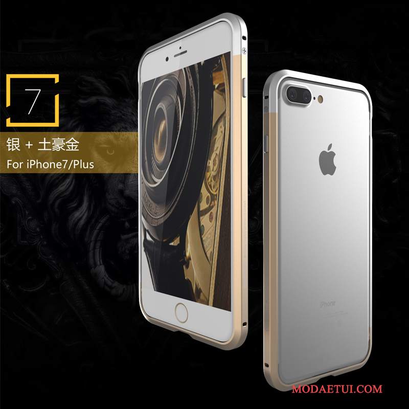 Futerał iPhone 7 Plus Metal Anti-fall Granica, Etui iPhone 7 Plus Ochraniacz Na Telefon Tendencja