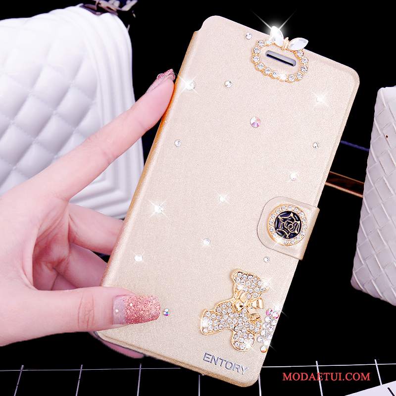 Futerał iPhone 7 Plus Ochraniacz Anti-fall Czerwony, Etui iPhone 7 Plus Rhinestone Na Telefon