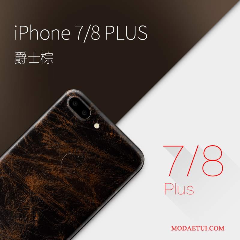 Futerał iPhone 7 Plus Skóra Cienkie Żółty, Etui iPhone 7 Plus Luksusowy Na Telefon