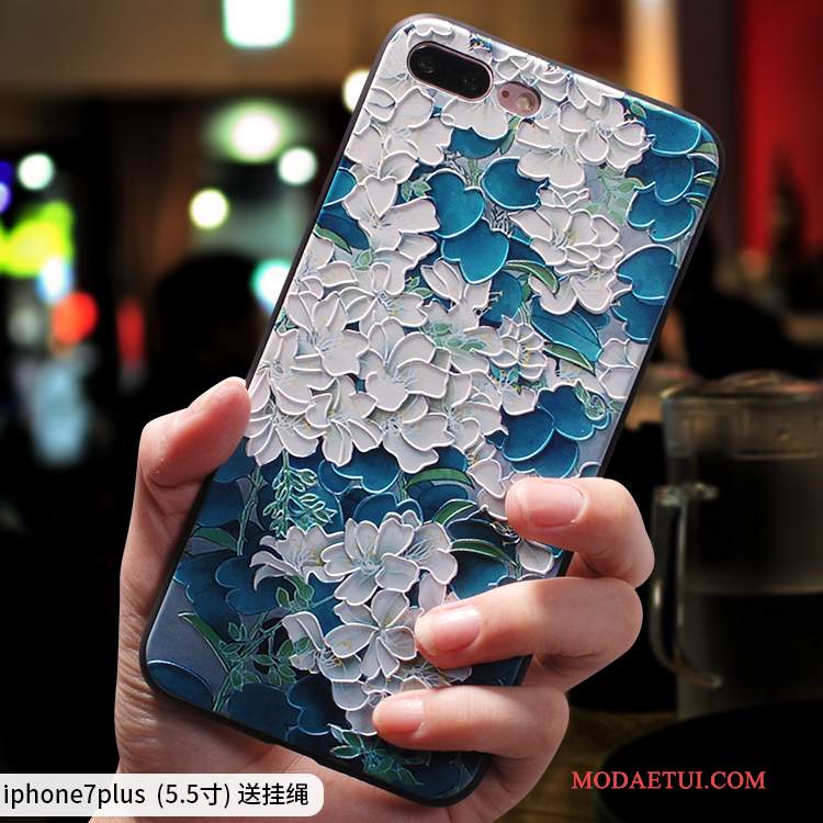 Futerał iPhone 7 Plus Torby Zielony Wiszące Ozdoby, Etui iPhone 7 Plus Silikonowe Na Telefon Chiński Styl