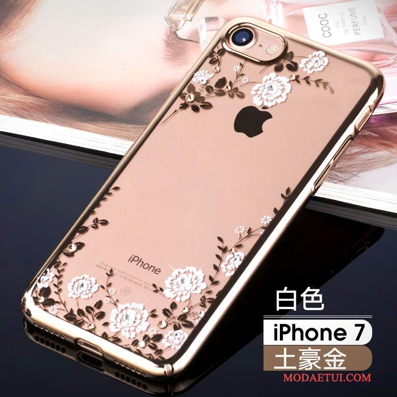 Futerał iPhone 7 Rhinestone Anti-fall Modna Marka, Etui iPhone 7 Torby Nowy Złoto