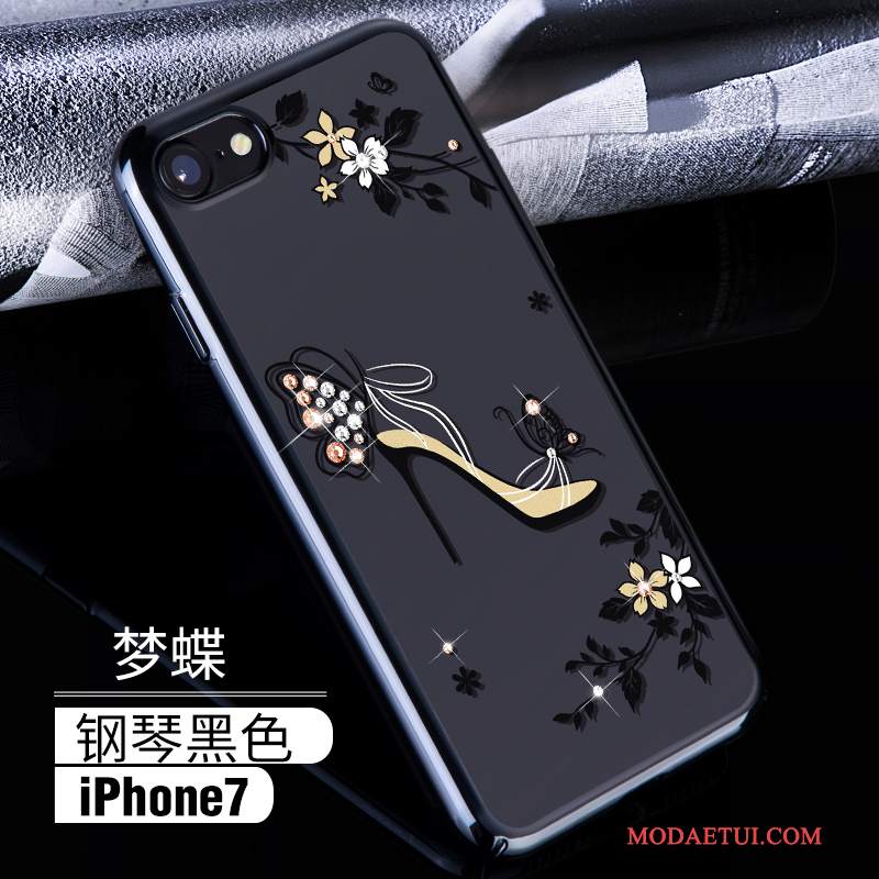 Futerał iPhone 7 Rhinestone Nowy Różowe, Etui iPhone 7 Luksusowy Na Telefon Trudno