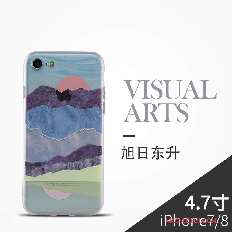 Futerał iPhone 8 Kolor Anti-fallna Telefon, Etui iPhone 8 Torby Sztuka