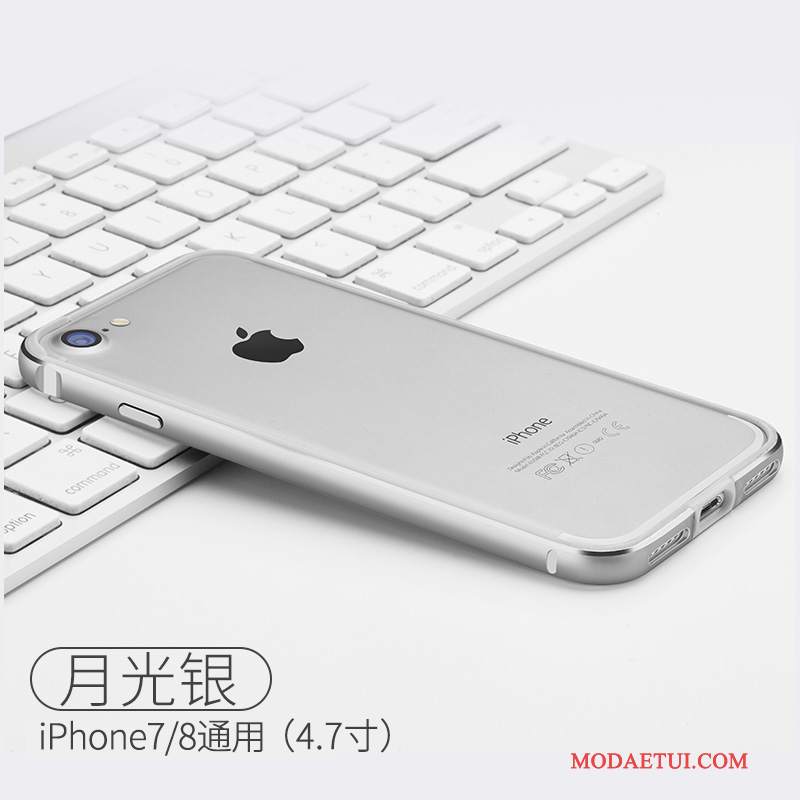 Futerał iPhone 8 Miękki Anti-fall Tendencja, Etui iPhone 8 Silikonowe Granica Różowe
