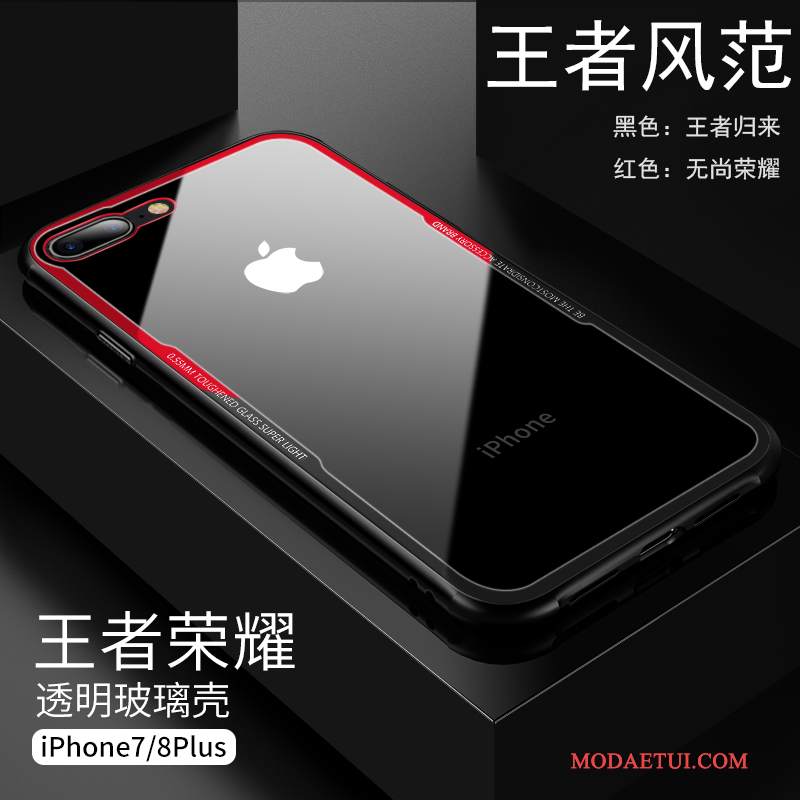 Futerał iPhone 8 Plus Ochraniacz Biały Przezroczysty, Etui iPhone 8 Plus Anti-fallna Telefon