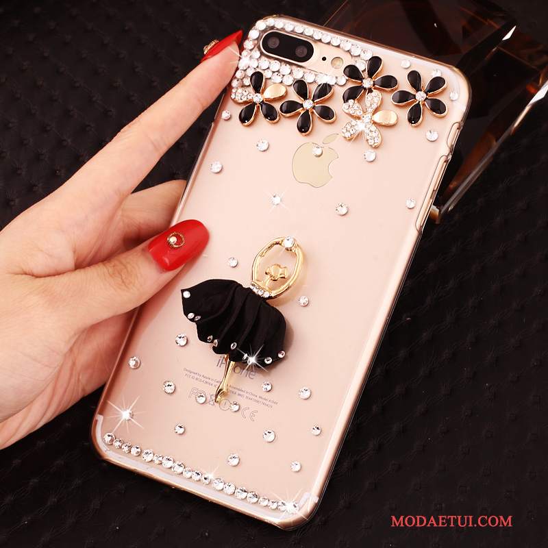 Futerał iPhone 8 Plus Rhinestone Na Telefon Niebieski, Etui iPhone 8 Plus Kryształkami Przezroczysty Nowy