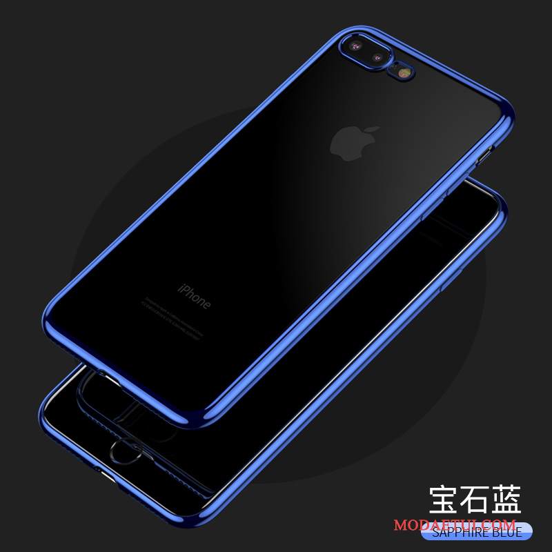 Futerał iPhone 8 Plus Silikonowe Anti-fall Cienkie, Etui iPhone 8 Plus Miękki Przezroczystyna Telefon