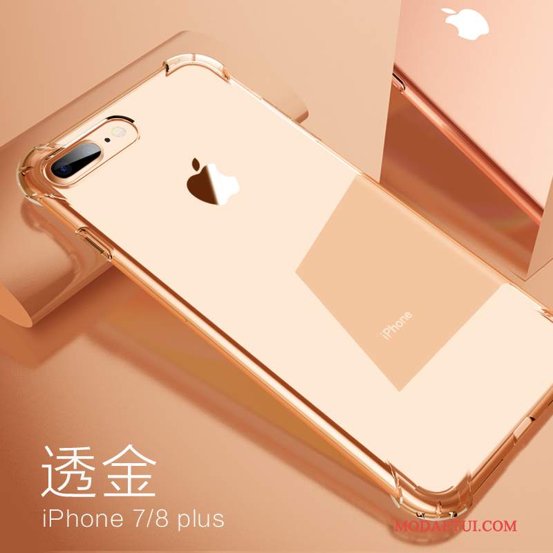Futerał iPhone 8 Plus Torby Na Telefon Pu, Etui iPhone 8 Plus Silikonowe Różowe Biały