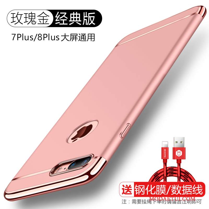 Futerał iPhone 8 Plus Wspornik Ring Nubuku, Etui iPhone 8 Plus Ochraniacz Tendencja Trudno