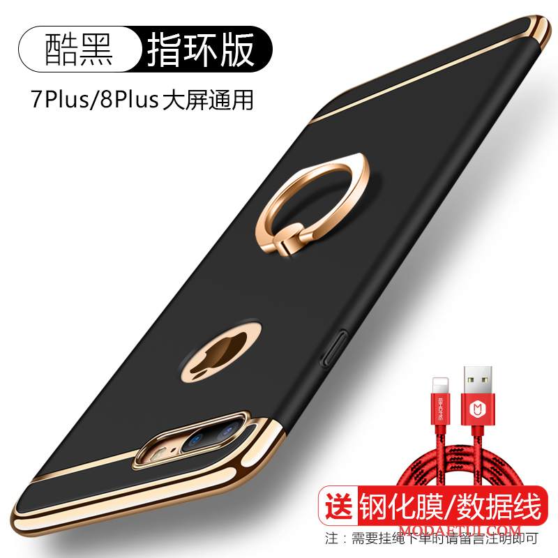 Futerał iPhone 8 Plus Wspornik Ring Nubuku, Etui iPhone 8 Plus Ochraniacz Tendencja Trudno