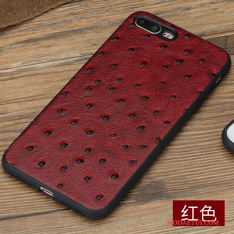 Futerał iPhone 8 Skóra Czarny Anti-fall, Etui iPhone 8 Luksusowy Tendencjana Telefon