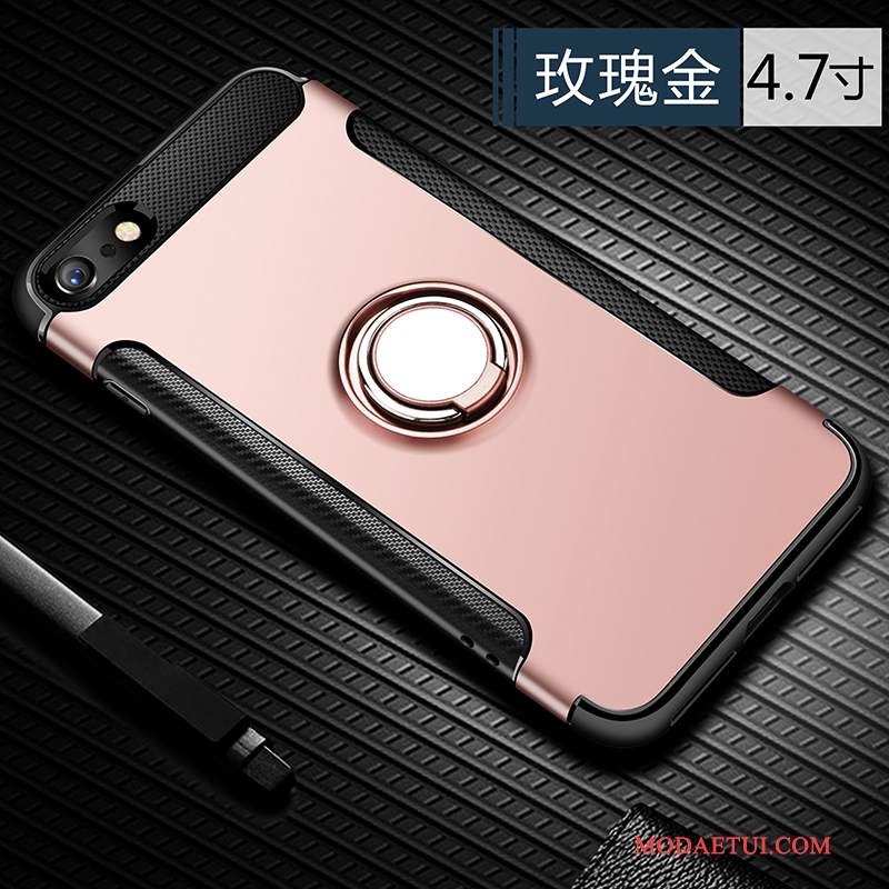 Futerał iPhone 8 Torby Anti-fall Niebieski, Etui iPhone 8 Silikonowe Modna Marka Ring