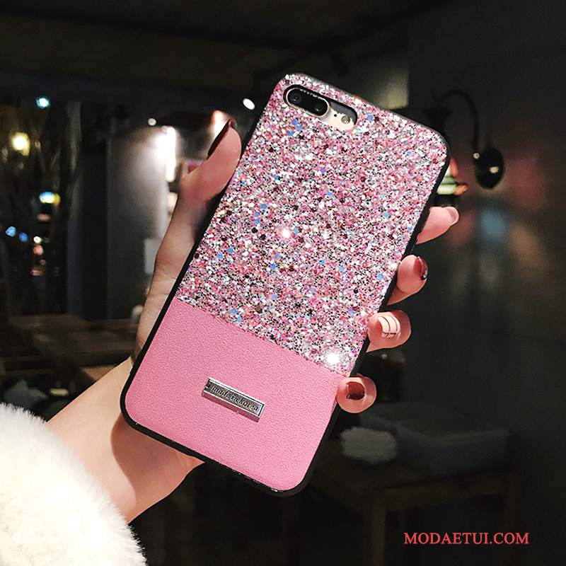 Futerał iPhone X Kreatywne Tendencja Różowe, Etui iPhone X Rhinestone Mieszane Koloryna Telefon