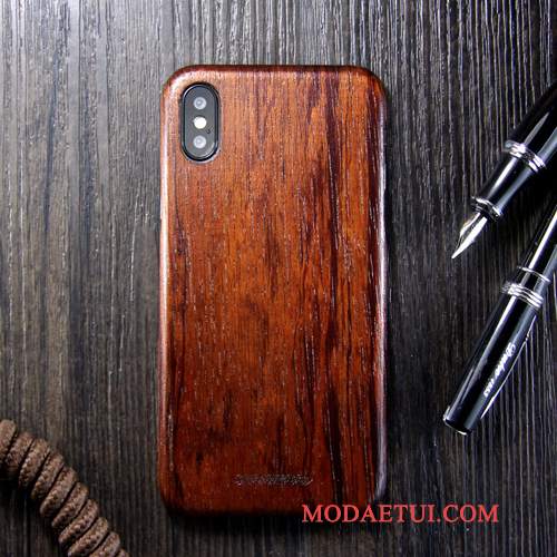 Futerał iPhone X Litego Drewna Anti-fall Modna Marka, Etui iPhone X Drewniany Nowy Khaki