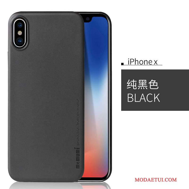 Futerał iPhone X Torby Czarny Nowy, Etui iPhone X Cienkie Nubuku