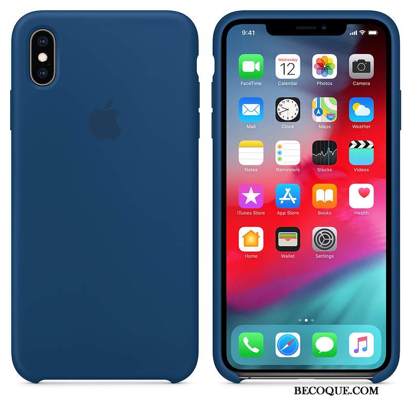 Futerał iPhone Xs Max Silikonowe Anti-fall Zielony, Etui iPhone Xs Max Ochraniacz Na Telefon Czerwony Netto