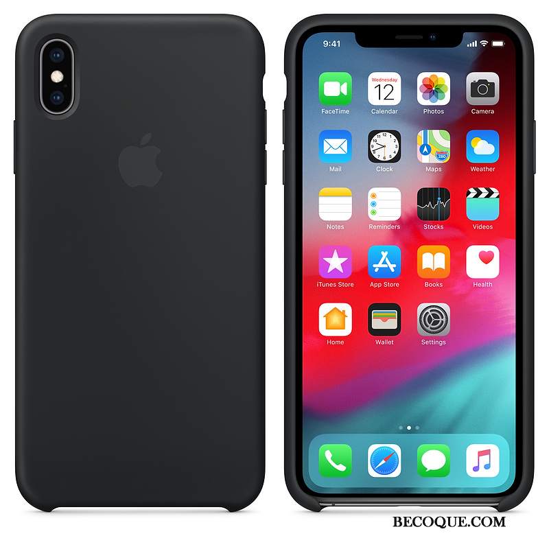 Futerał iPhone Xs Max Silikonowe Anti-fall Zielony, Etui iPhone Xs Max Ochraniacz Na Telefon Czerwony Netto