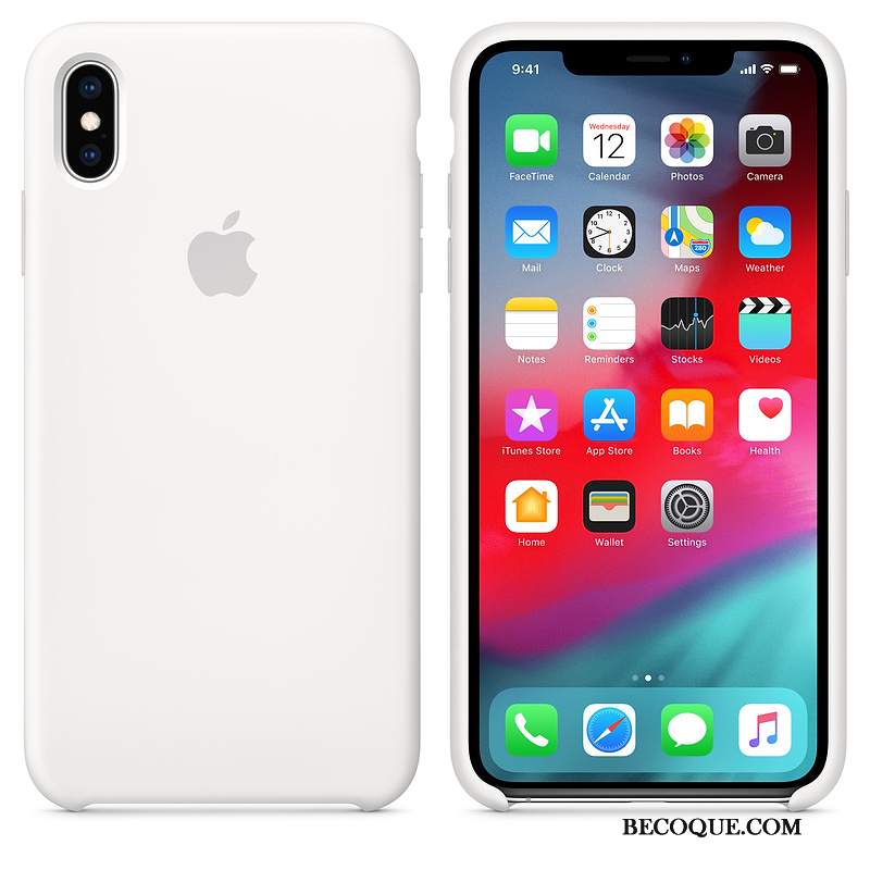 Futerał iPhone Xs Max Silikonowe Anti-fall Zielony, Etui iPhone Xs Max Ochraniacz Na Telefon Czerwony Netto