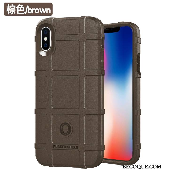 Futerał iPhone Xs Max Torby Anti-fall Osobowość, Etui iPhone Xs Max Silikonowe Na Telefon Niebieski