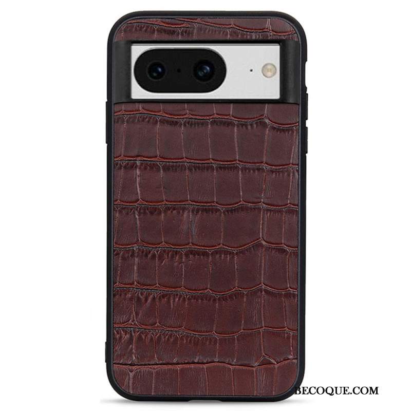Futerały Google Pixel 8 Etui Na Telefon Prawdziwa Skóra W Stylu Krokodyla