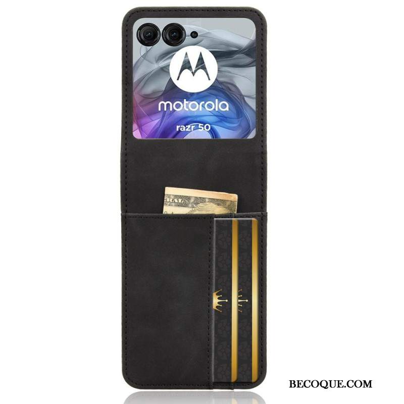 Futerały Motorola Razr 50 Etui Na Telefon Etui Na Karty Ze Sztucznej Skóry