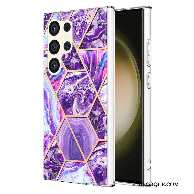 Futerały Samsung Galaxy S24 Ultra 5g Etui Na Telefon Styl Marmurkowy