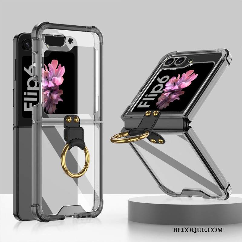 Futerały Samsung Galaxy Z Flip 6 Etui Na Telefon Przezroczysty Pierścień Nośny Gkk