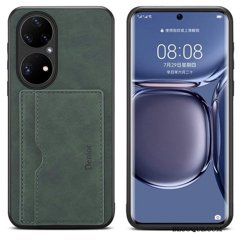 Futerały do Huawei P50 Pro Posiadacz Karty Denior