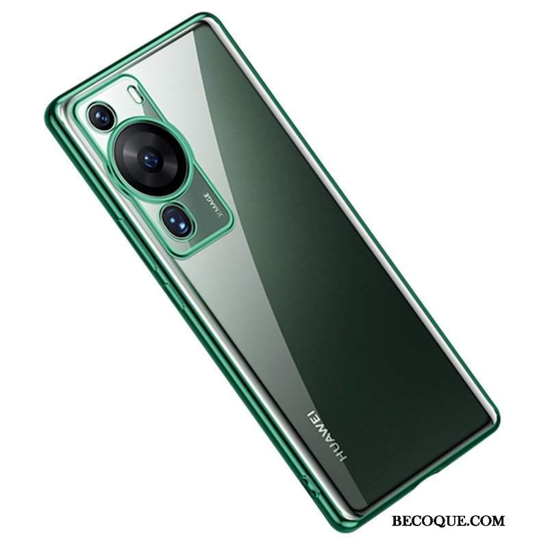 Futerały do Huawei P60 Pro Przezroczyste Metalowe Krawędzie Sulada