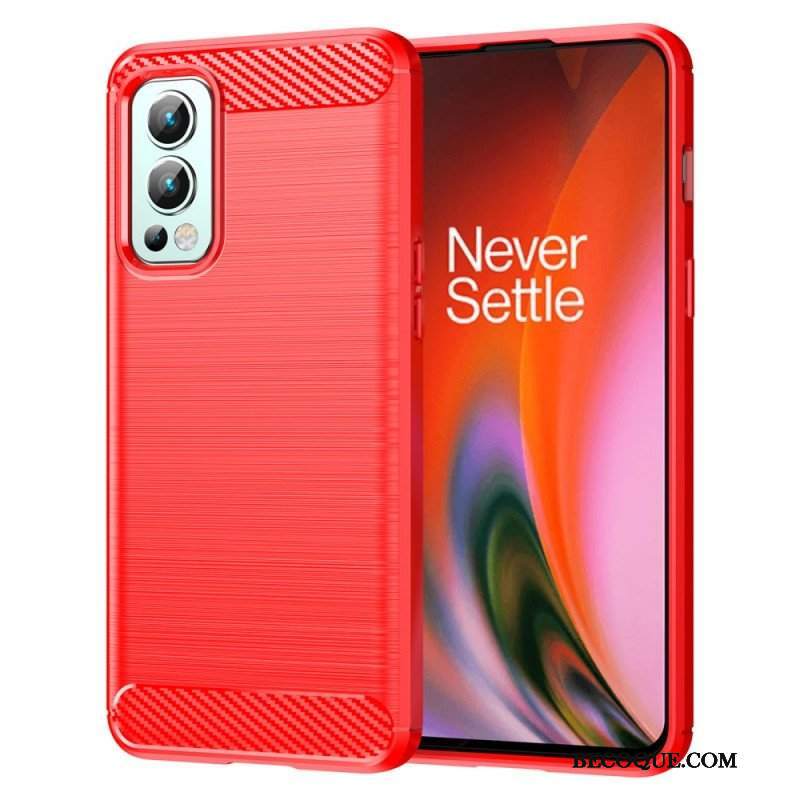 Futerały do OnePlus Nord 2 5G Szczotkowane Włókno Węglowe