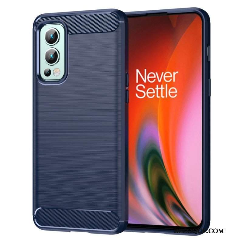 Futerały do OnePlus Nord 2 5G Szczotkowane Włókno Węglowe