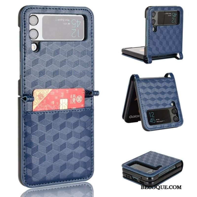 Futerały do Samsung Galaxy Z Flip 4 Etui Folio Sześcian 3d