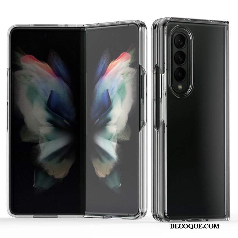 Futerały do Samsung Galaxy Z Fold 3 5G Przezroczyste Kolorowe Krawędzie